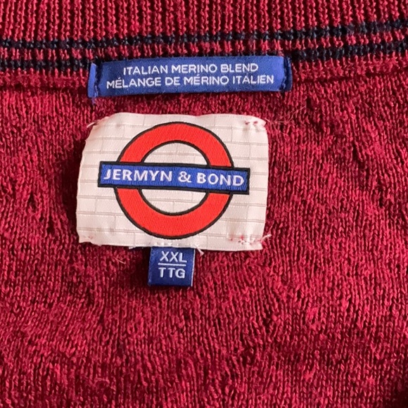 Jermyn & Bond men’s v-neck  sweater - Picture 2 of 5